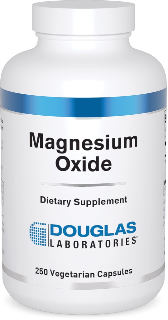 Douglas Laboratories Magnesiumoxid | unterstützt normale Herzfunktion und Knochenbildung* | 250 Kapseln