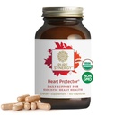 PURE SYNERGY Heart Protector | Organic Holistic Heart Supplement mit Bio Hawthorn Berry, Resveratrol und Nattokinase | für Blut und Gefäßunterstützung (60 Kapseln)