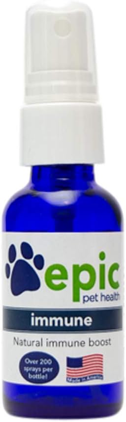 Immun - Alle natürlichen Elektrolyt-Ergänzung - Fördert gesunde Immunsystem- Hilft, Allergien & Discomfort-ernährungsphysiologische Multivitamin für Katzen & Hunde (Spray 1 oz)