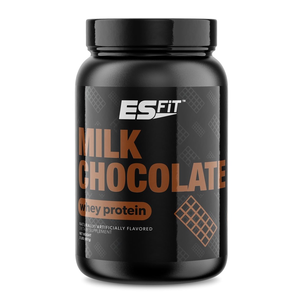 Whey Protein Powder - Post Workout Whey Protein Isolate für Muskelrückgewinnung, Non-GMO, BCAAs, Superior Taste, Getestet und zertifiziert, Milchschokolade, 2 Pfund