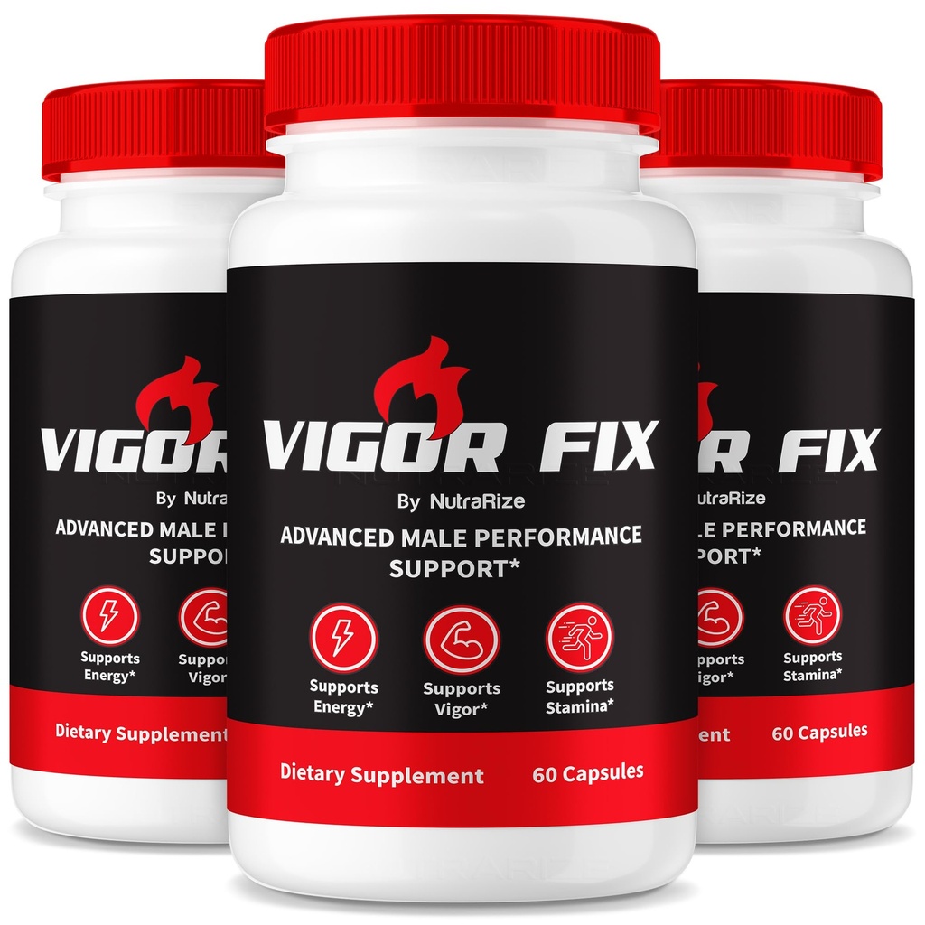 (3 Pack) Vigor Fix Male Supplement, VigorFix Pillen für Männer, Tägliche Ernährung für Gesundheit und Wellness, Vigor Fixed Support Kapseln für Vertrauen und Energie, Bewertungen (180 Kapseln)