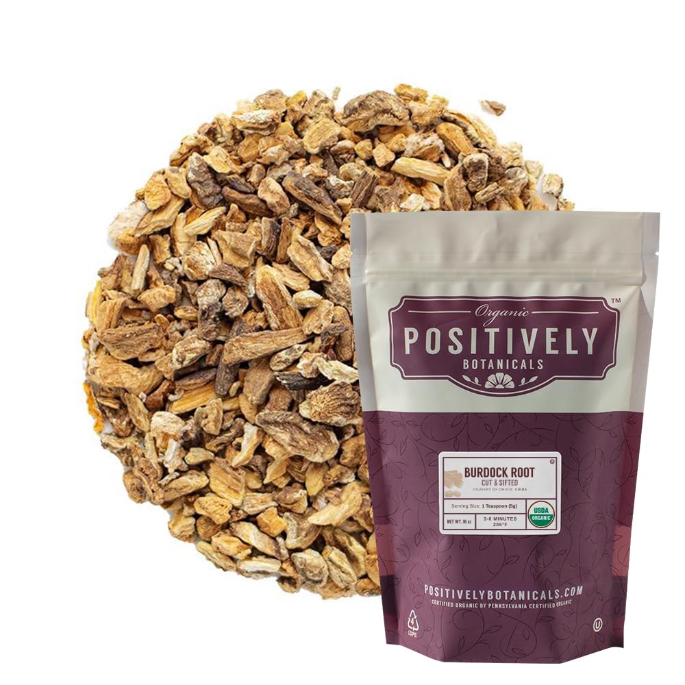 Bio positiv Botanicals Company, Burdock Root, Kräutertee Loose Blatt Botanical, 16 Unze