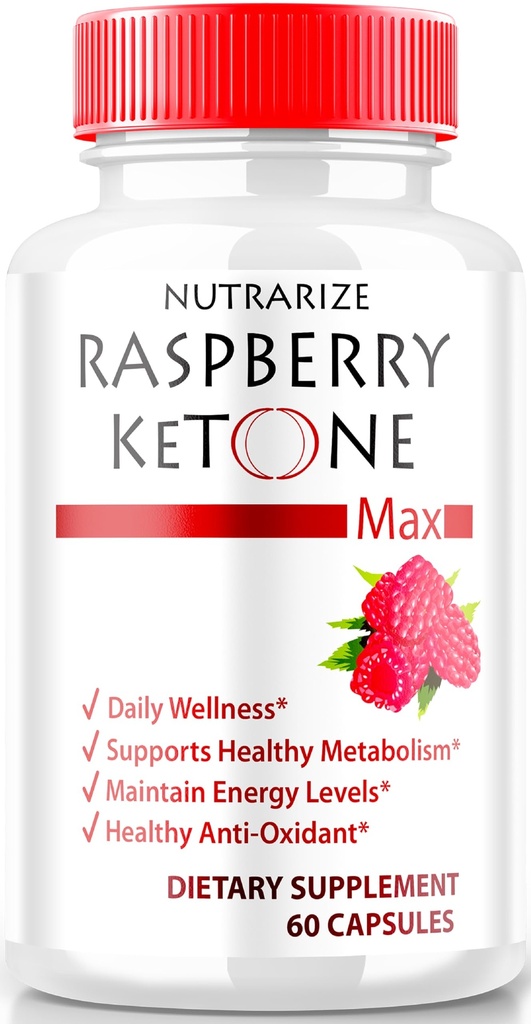Himbeer Keton Kapseln, Offizieller Himbeer Keton für Gewichtsverlust, All-Natural Keto Formel zu entsperren Ihre Körper-und Fitness-Ziele, RaspberryKetone 1200MG Supplement, Bewertungen (60 Kapseln)