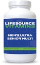 LifeSource Vitamins Men's Senior Multi - Vegetarian - Ein komplettes Multi für Männer 50 Yrs und mehr - 180 Kapseln- 60 Tage Versorgung