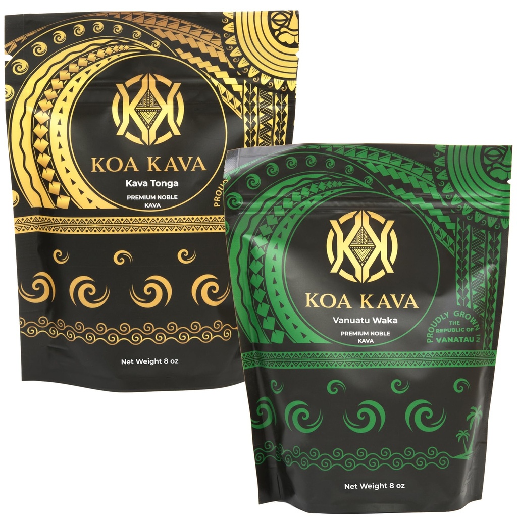 8 Oz Tongan Plus 8 Unzen Vanuatu Kava Bundle