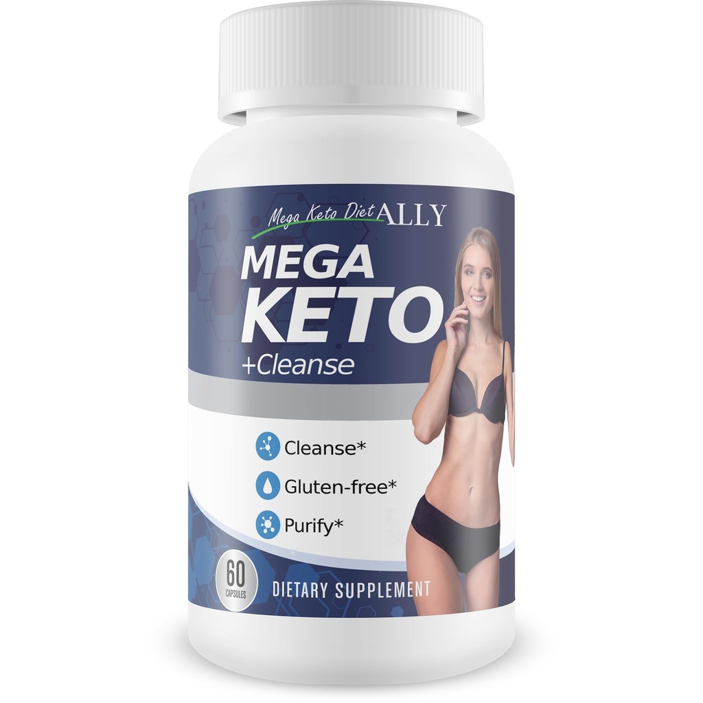 Mega Keto Diet + Cleanse - Hilfe Reduzieren Gut Bloat - Blast Out Carbs zur Unterstützung von Ketosis Cleanse - Verdauungsreiniger Ketogene Unterstützung - Körperreinigung & Leberreinigung - Hilfe Unterstützung Gesamtgesundheit
