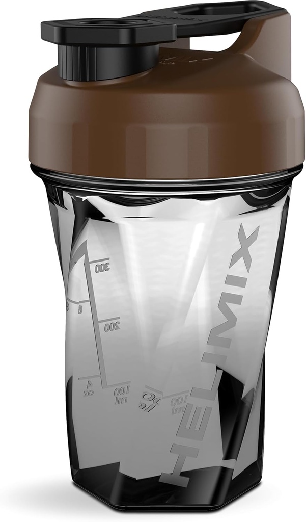HELIMIX 1.5 Vortex Blender Shaker Bottle hält bis zu 20oz | Kein Blending Ball oder Whisk | USA Made | Portable Pre Workout Whey Protein Drink Shaker Cup | Mixes Cocktails Glatteies Shakes | Top Rack Safe