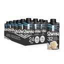 OWYN Pro Elite Vegan Pflanzenbasiertes High Protein Shake, Vanilla, 24-Pack, 32g Pflanzenprotein, Prebiotics, Superfood Greens for Workout and Recovery, 0g Net Carbs, Zero Sugar, Keto (24 Pack)