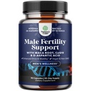 Pre Conception Male Fertility Supplement - Semen Volume Booster with CoQ10, Maca Root, Methyl Folate & D-Aspartic Acid - Mens Fertility Supplement for Sperm Motility - Conception for Him - 90 Count