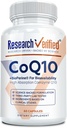 Forschung Verifizierte CoQ10-100% Pure Extra Strength 300mg CoQ10 – Verbesserte Absorption und Bioverfügbarkeit mit Bioperine - Boost Antioxidant Levels, Verbesserung der Herz-Kreislauf-Gesundheit, 60 Vegan Capsules