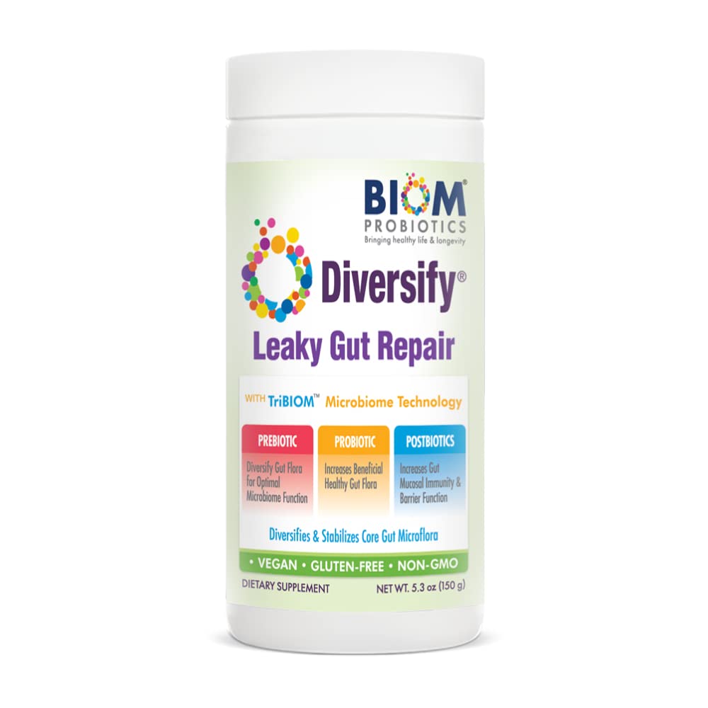 Diversify® Total Gut Health Human Milk Oligosaccharide mit Präbiotika + Resistant Starch. Präzise Probiotische Formel mit Leaky Gut zu helfen. Vegan, Non-GMO Gluten-Free (1 Unit)