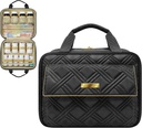 Large Quilted Medicine Bag, Carrier, Case, Travel Organizer für Medikamente, Pill Bottles, Toilettenartikel und medizinische Versorgungen mit Fixed Pockets