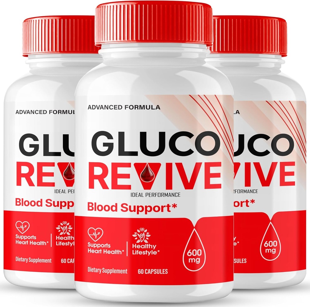 Gluco Revive Pillen, Gluco Revive Supplement Kapseln, GlucoRevive Gesundheit und Wellness-Unterstützung - Maximale Stärke Alle natürlichen Advanced Formel, GlucoRevive Health Pills Bewertungen (3 Pack)