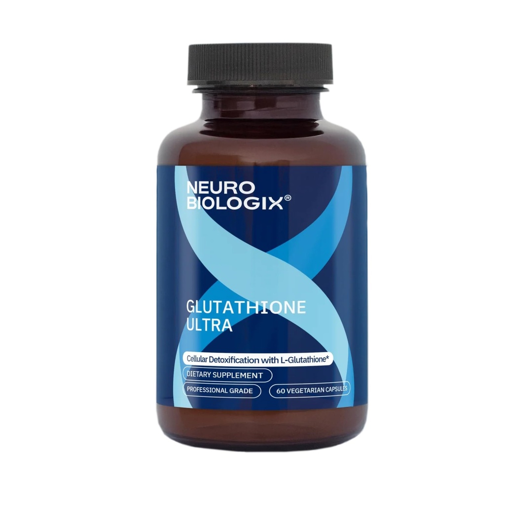 Neurobiologix Glutathione Ultra, L-Glutathione Antioxidant Complex with Vitamin C, A, B2, B6, Zinc, Selenium, Manganese, Taurine & Quercetin for Cellular Health, Gluten Free, 60 Vegetarian Capsules