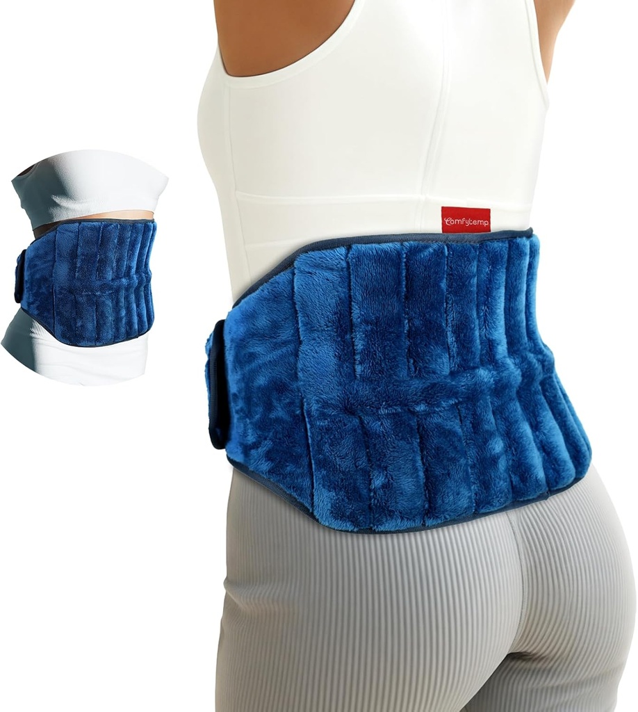 Comfytemp Mikrowellenheizkissen für Rückenschmerzen Relief, Perioden Kramps, 2.5LB Wearables Microwavable Heizkissen, Feuchtigkeitswärmetherapie für Sciatica, Taille Coccyx, Warm Compress Recovery Get Well Gift