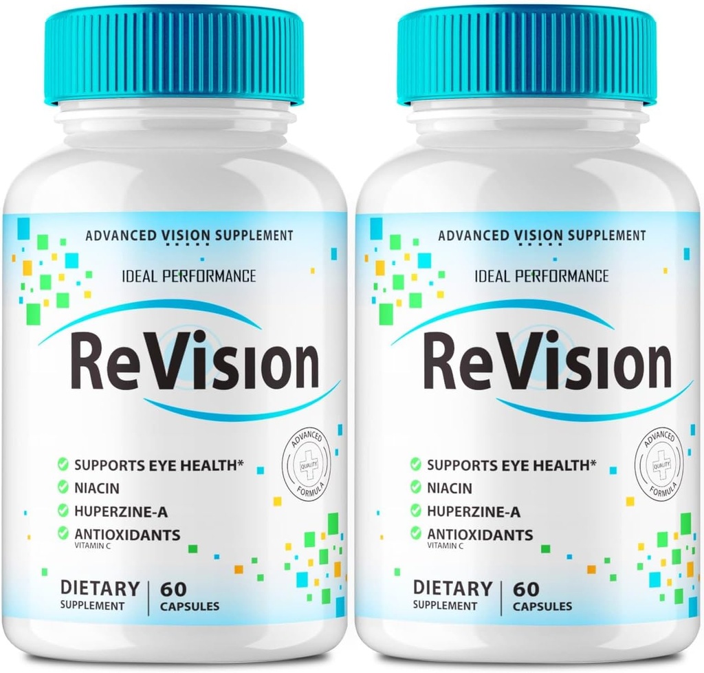 IDEAL PERFORMANCE (2 Pack) Revision Eye Supplement Pills Advanced Vision 2.0 Eye Care Complex Vitamin Capsules Pro (120 Kapseln)