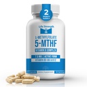 L-Methylfolat + B Balance (7.5mg) - 5-MTHF, B6, B2 & B12 Methylcobalamin B Complex - 60 Kapseln - Professional Strength Active Methyl Folate - Non GMO, Glutenfrei, Keine Füllstoffe