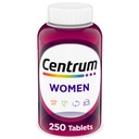 Centrum Multivitamin für Frauen, Multimineral Supplement mit Eisen, Vitamin D3, B Vitamine und Antioxidantien Vitamine C und E, Glutenfrei, Non-GMO Zutaten - 250 Count
