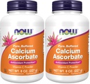 JETZT Ergänzungen, Calcium Ascorbate Pulver, Gepuffert, Antioxidantienschutz*, 8-Ounce (Pack von 2)