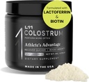 Kolostrum-Ergänzung von L11 mit Lactoferrin Biotin Zink & Vitamin D | Bovine Kolostrum-Pulver für Spitzensportler Gesundheit, Gut Gesundheit, Muskel & Immununterstützung | 1500mg Kolostrum - Unflavored 30 Servierungen