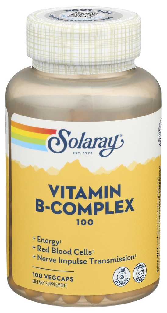 Solaray - B-Komplex, 100 mg, 100 Kapseln