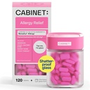 Kabinett: Diphenhydramine 25mg Allergy Relief Antihistamin Tabletten für Allergien, Hay Fever und Runny Nose, 120 Tabletten (Refillable Glass Bottle)
