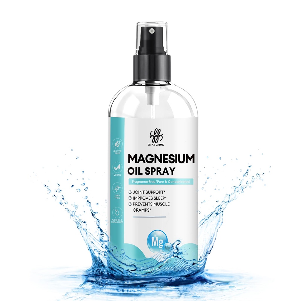 Magnesium Öl Spray - Family Size13.19 oz Magnesium Öl für Füße & Körper -Pure, Topical - Leg Cramps, Joint Health & Sleep Support, Nourish Skin & Hair - Natürliche, antike Mineralien