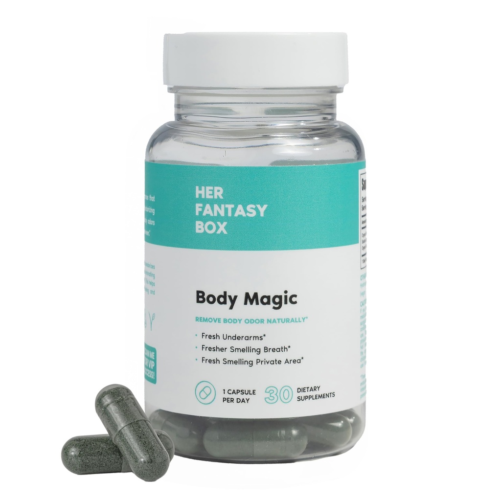 Ihre Fantasy Box | Body Magic | Chlorophyll Capsules – Vegan Detox & Digestion Support, Gut & Skin Health, Natural Energy Booster – 30 Kapseln (200 mg)
