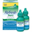 Refresh Tears, Lubricant Eye Drops, 2 Flaschen .5 fl oz (15 ml)