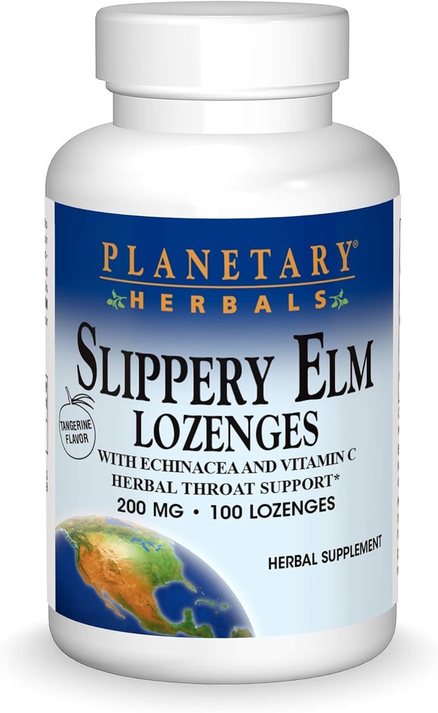 Planetary Kräuter Slippery Elm Lozenges, 100 Graf