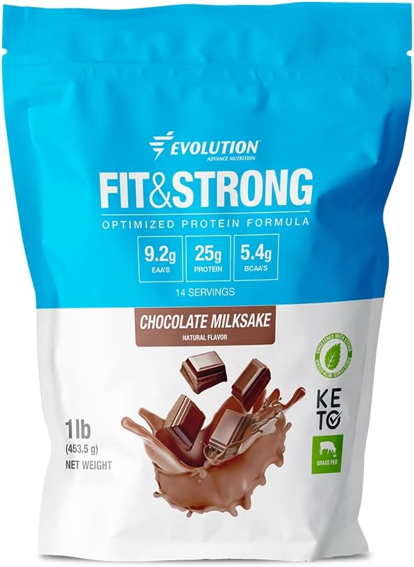 AEE Evolution Advance Nutrition Grass Fed 100% Whey Protein Powder - Pure Protein Powder with BCAA, Quick Absorbing and Fast Digesting for Optimal Muscle Recovery - 1 Pound (Chocolate)