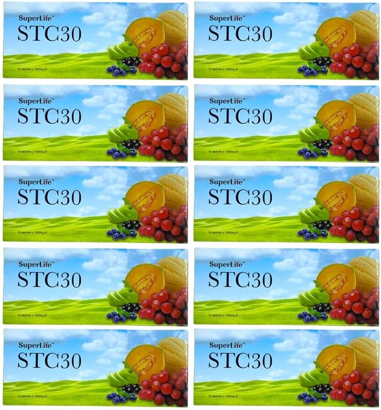 Superlife 10 Packs STC30 Stem Cell Anti Aging Reduzieren Falten Pimples Fine Lines Texture Superlifeworld (15 Sachets/Pack)