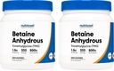 Nutricost Betaine Anhydrous Trimethylglycin (TMG) Pulver 500G (2 Flaschen)