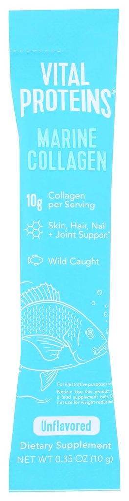 Vitalproteine Unflavored Marine Collagen Sgl, 0.35 Oz
