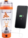 JAWKU POWER SHAKER BOTTLE NOW MIT DRY STORAGE CONTAINER // Ein leistungsstarker 11.000 RPM Mixer und eingebauter Ladegerät für Ihre Geräte / 600ml (20oz.) BPA kostenlos / *NEW* DRY STORAGE CONTAINER