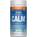 Natürliche Vitalität ruhig, Magnesium Citrat Kinderergänzung, Stress Relief Gummis, unterstützt eine gesunde Reaktion auf Stress, Glutenfrei, Vegan, Süße Citrus, 120 Gummis