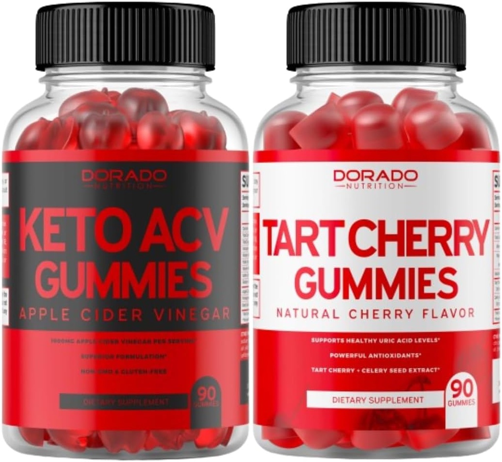 Keto ACV Gummies (90 Count) Advanced Weight Loss Formula Support Healthy Digestion & Metabolism - Tart Cherry Gummies (90 Count) Uric Acid Level Support mit Celery Seed Extract - NON GMO & Made in US