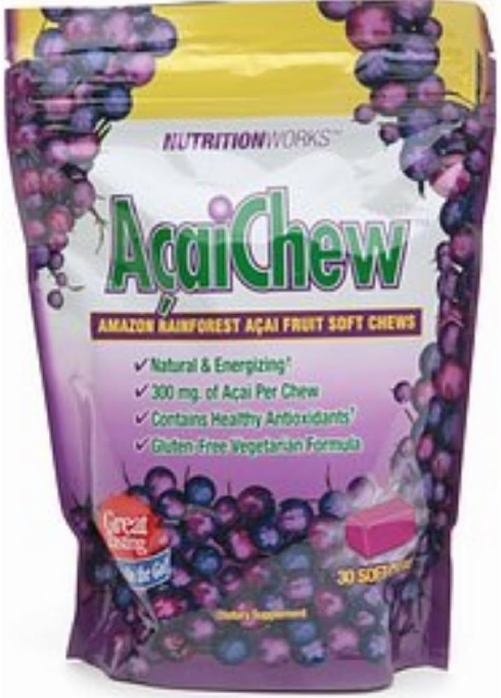 Ernährung funktioniert Rainforest Acai Chews, 30-Count Bags