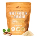 B.rad Superfuel - Grass Fed Whey Protein Isolate mit Creatine | Farm-Fresh, Easy-to-Digest, Clean Ingredients | 2 Pounds | 100% USA Sourced | Peanut Butter