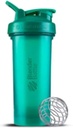 BlenderBottle Shaker Bottle mit Pill Organizer und Storage für Protein Powder ProStak System, 22-Ounce, Teal