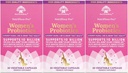 Nutricelebrity Probiotics für Frauen 10 Billion CFU 6 Strains, Bio-Präbiotika für Verdauungs-,Vaginal- und Immungesundheit, PH Balance & Feminine Gesundheit,Period Pain, BV Relief, Cranberry Extract+ 3 Pack