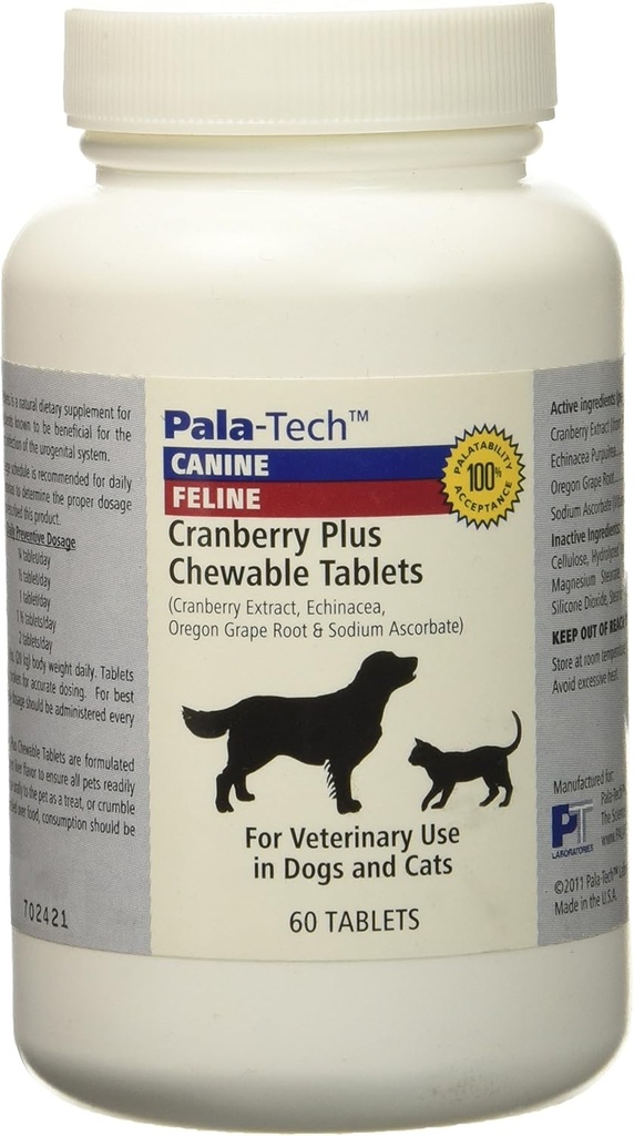 PalaTech Cranberry Plus Kautabletten (60 Tabs) von Pala Tech