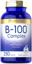 Carlyle B-100 Complex Vitamin | 250 Kapseln | Non-GMO, Glutenfreie Ergänzung