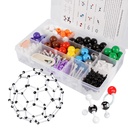 Molecular Model Kit, 444 Stück Organische Molekulare Chemie Set, Atom Element Modell Kit für Lektionen in Chemie, Molekulare Strukturen Bausatz, Ochem Science Geschenk für Lehrer und Studenten