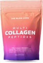 Die Glow Code Multi Collagen Peptide – Typ I,II,III,V & X hydrolysiertes Kollagenpulver, ungeflammt, mit Biotin, Vitamin C & Hyaluronsäure Enhanced
