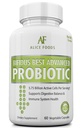 Fast Natural Bloating Relief - Bifidus Best Advanced Probiotic 60 Day + Kombucha Guide - Premium Probiotics für Männer und Frauen - für Darmprobleme, Bloating, Durchfall, Gas, Blasen, UTI