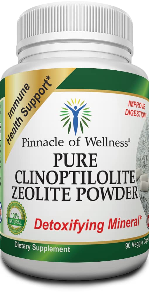 Pure Clinoptilolite Zeolite Pulver – Detox Cleanse Nahrungsergänzung – 90 Kapseln