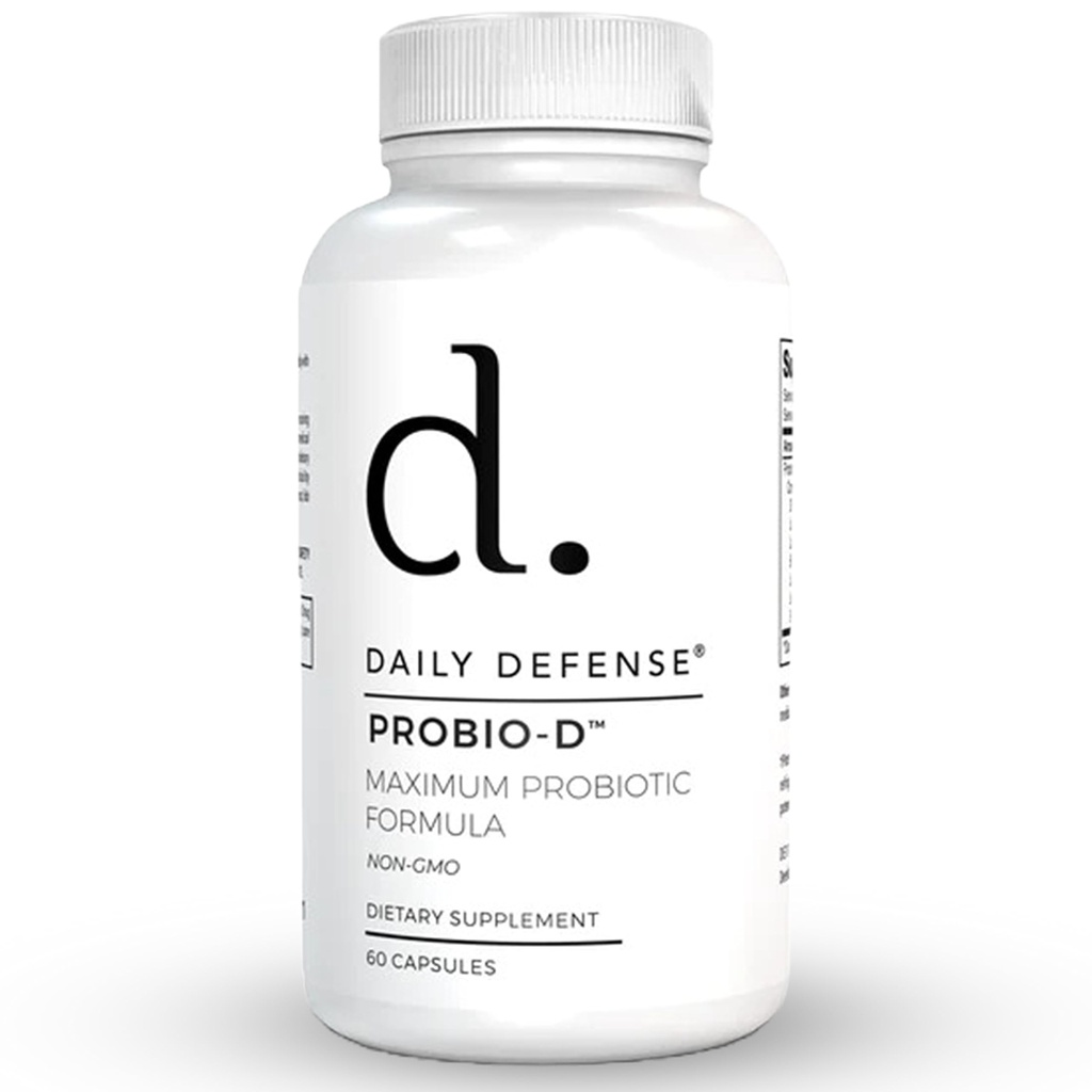 Probiotische Immununterstützungsergänzung - Tägliche Probiotika für Männer mit Konsum & Gas - Verdauung und Bloating Supplement & Probiotika für Frauen - 60 Kapseln, PROBIO-D