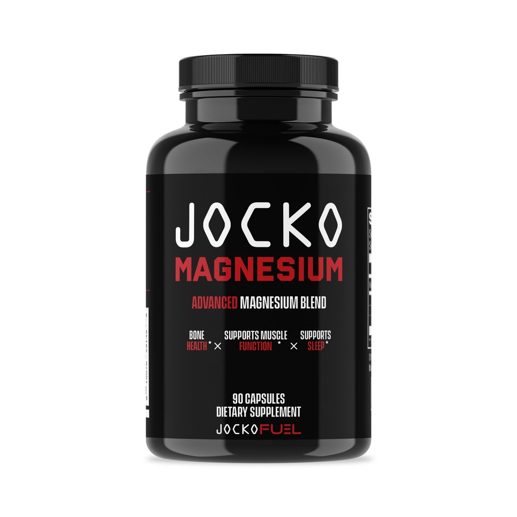 Jocko Fuel Magnesium Complex Supplement - Magnesium Glycinate, Citrate, & Taurate Kapseln Nahrungsergänzung für Muskel Erholung & Entspannung, Herz, Nerve, Knochenunterstützung, & Schlaf 30-Tag Versorgung