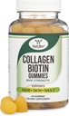 Kollagengummis für Frauen unterstützt Aging (Max Strength - Verbessert mit Biotin, Vitamin C, Zink und Vitamin E (Longevity for Women and Men) 60 Haare, Haut und Nägel Vitamine (Non-GMO) von Double Wood